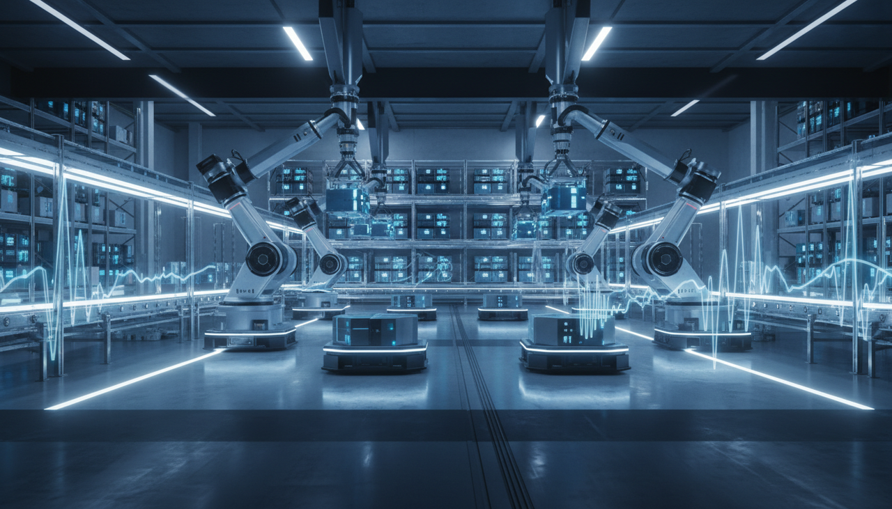inside robotic factory 