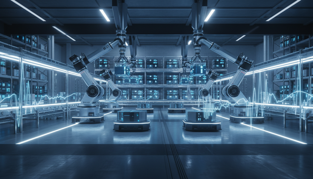 inside robotic factory 