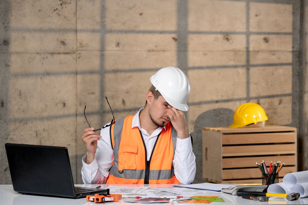 stressed worker