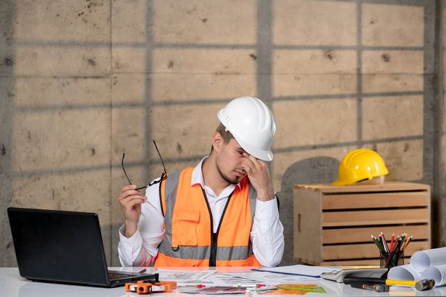 stressed worker
